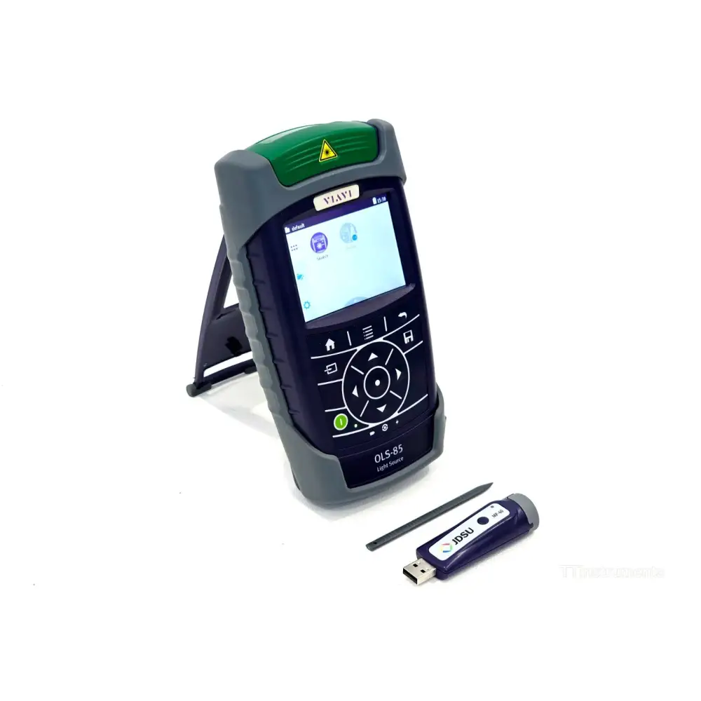 Viavi JDSU OLS-85 unit showing wavelength selector and status indicators