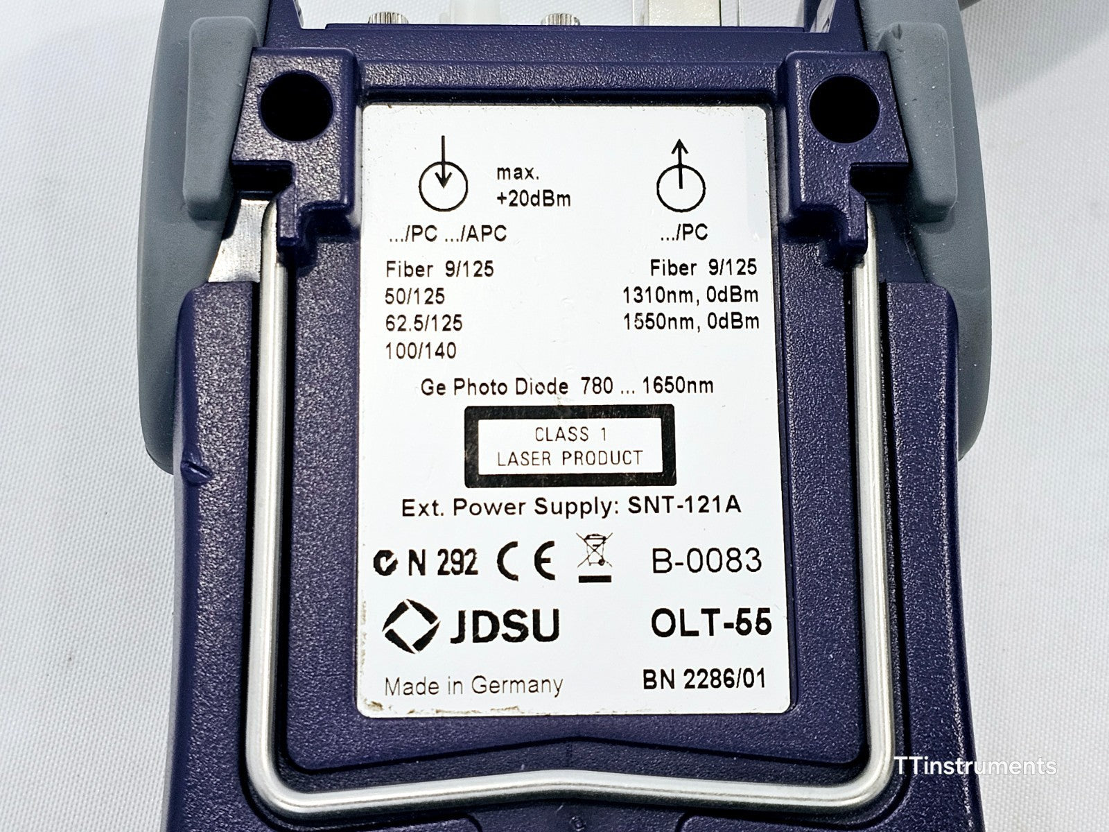 Viavi JDSU OLT-55 Optical Loss Test Set 1310/1550 nm 2286/01 -70 to +20 dBm