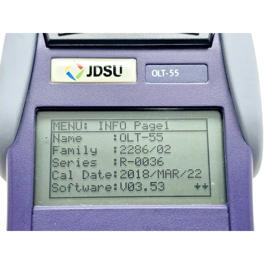 Viavi JDSU OLT-55 SmartClass Optical Loss Test Set 1310/1490/1550 nm 2286/02