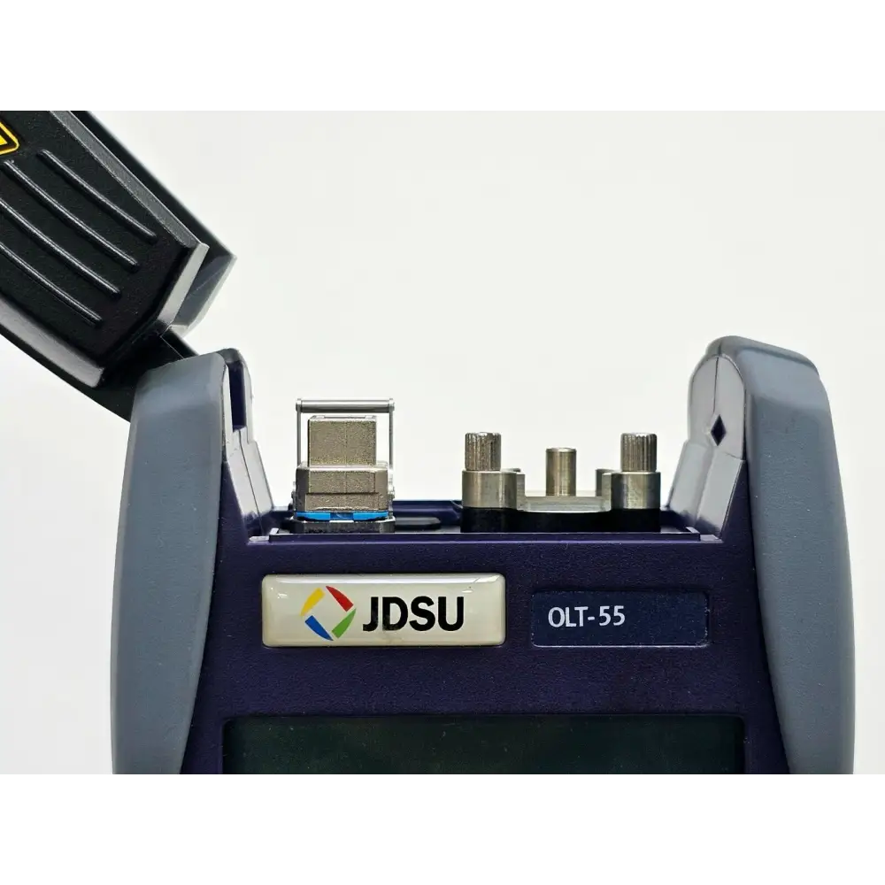 Viavi JDSU OLT-55 close-up of SC optical connector port