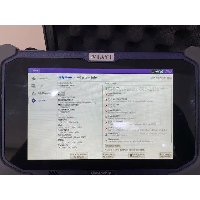 Viavi JDSU ONA-800A OneAdvisor complete test system overview