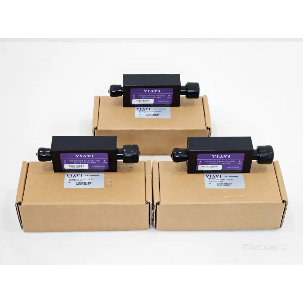 5 MHz to 6 GHz band pass filters JD78050509 included with ONA-800A test system