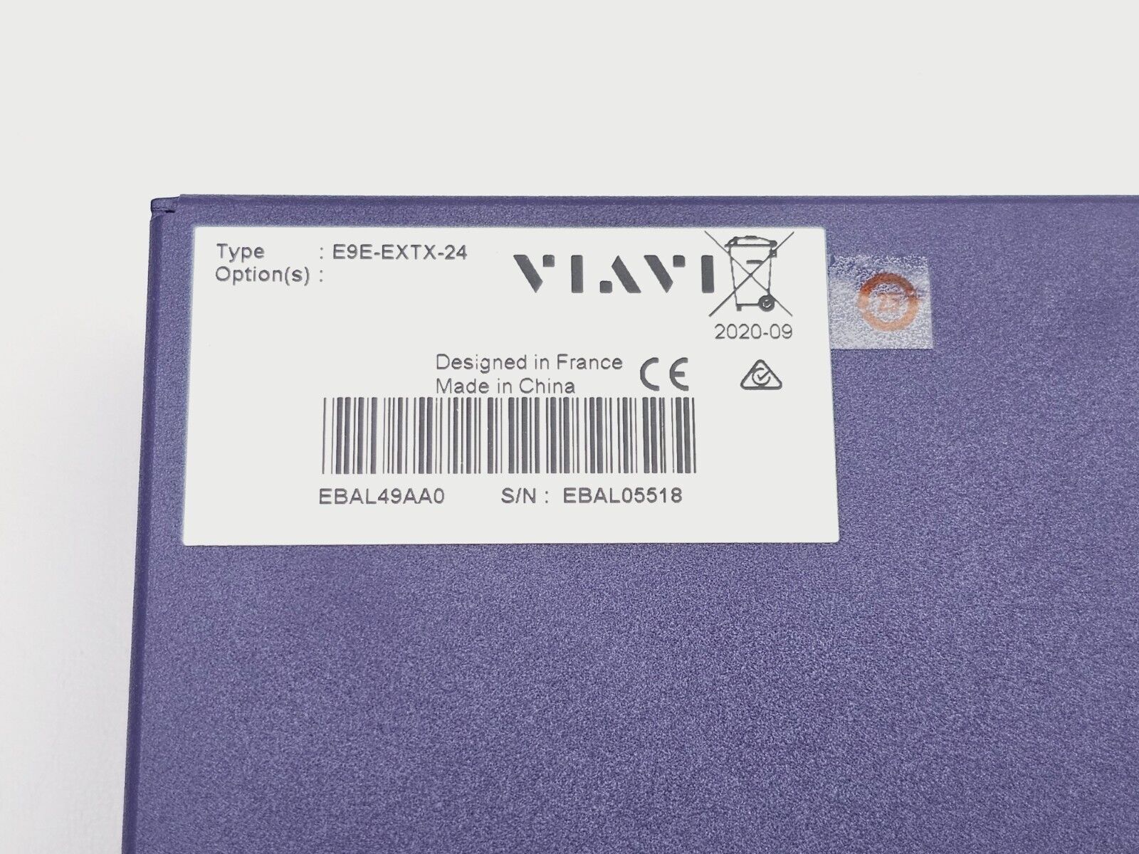 Viavi JDSU OTU 5000 EOTDR2-L-B1-COTU 2-port 1625nm OTDR + E9E-EXTX-24 Optical Swi