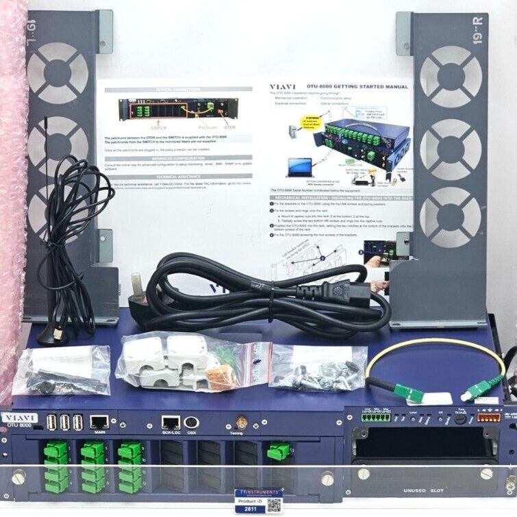 Viavi JDSU OTU 8000e v2 with OTAU 1x12 Optical Switch