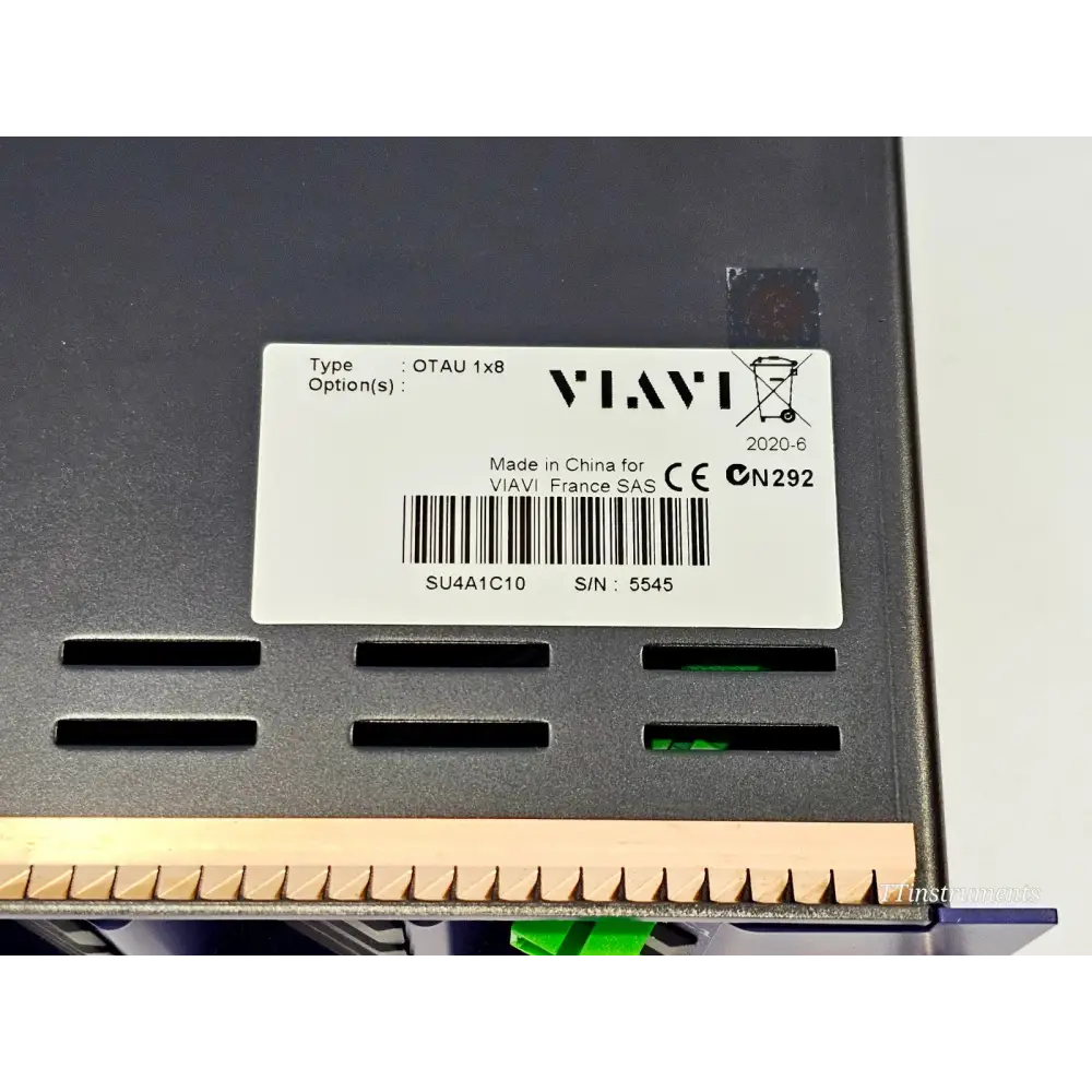 Viavi OTU 8000E v2 rack-mountable optical test unit side profile