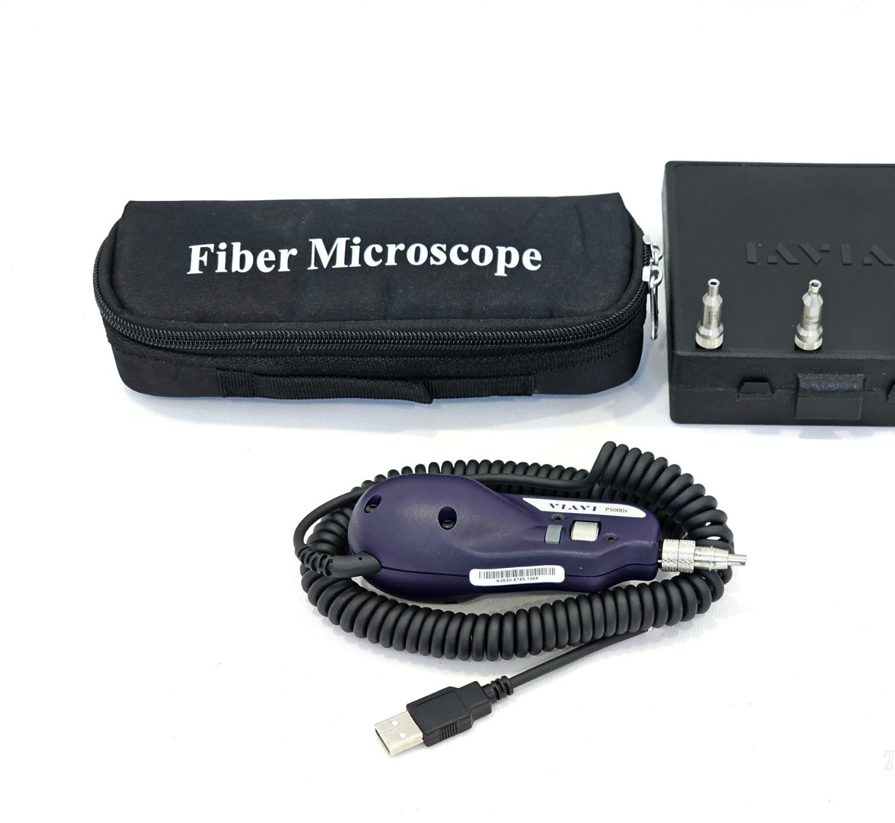 Viavi JDSU P5000i digital fibre inspection scope with BAPP-1 barrel assembly and carry case