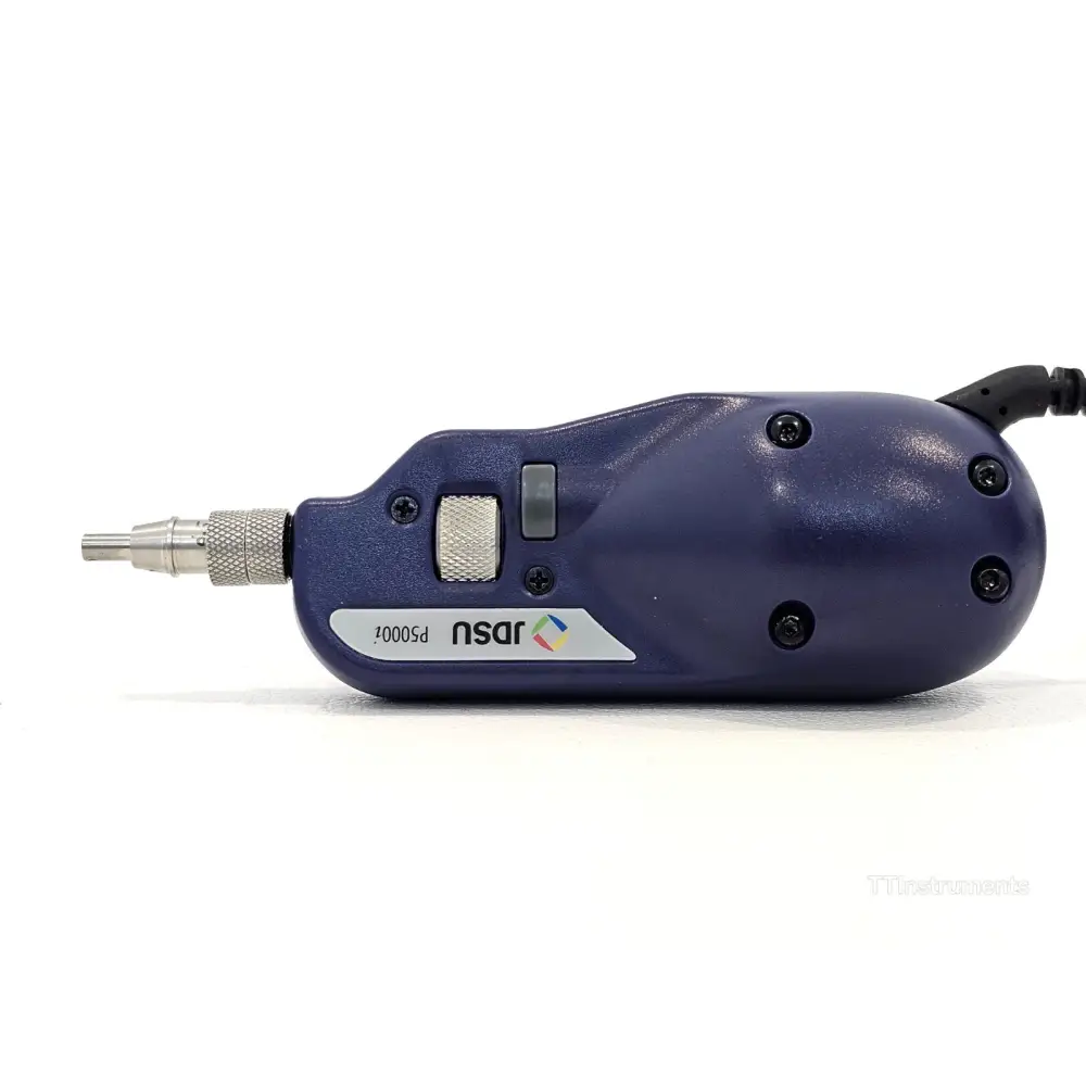 P5000i fibre inspection probe with SC and LC bulkhead tips laid out