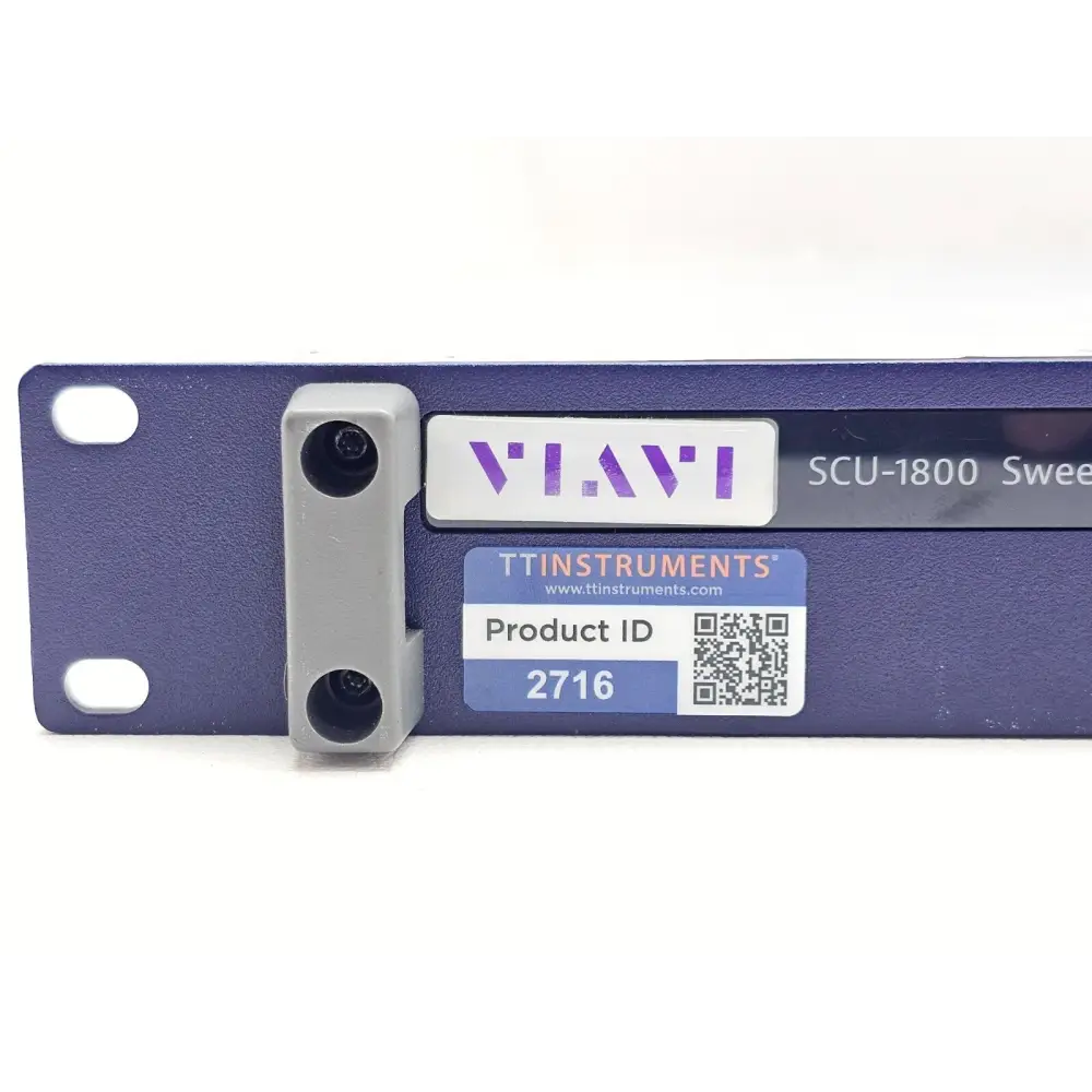 SCU-1800 sweep control unit angled view showing front and side panel detail