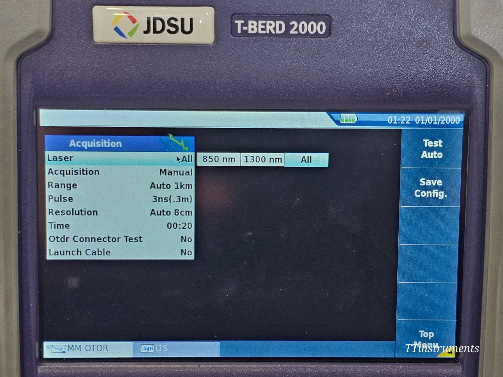 Viavi JDSU T-BERD 2000 + 4146 QUAD OTDR SM MM 850/1300/1310/1550 + P5000i Scope