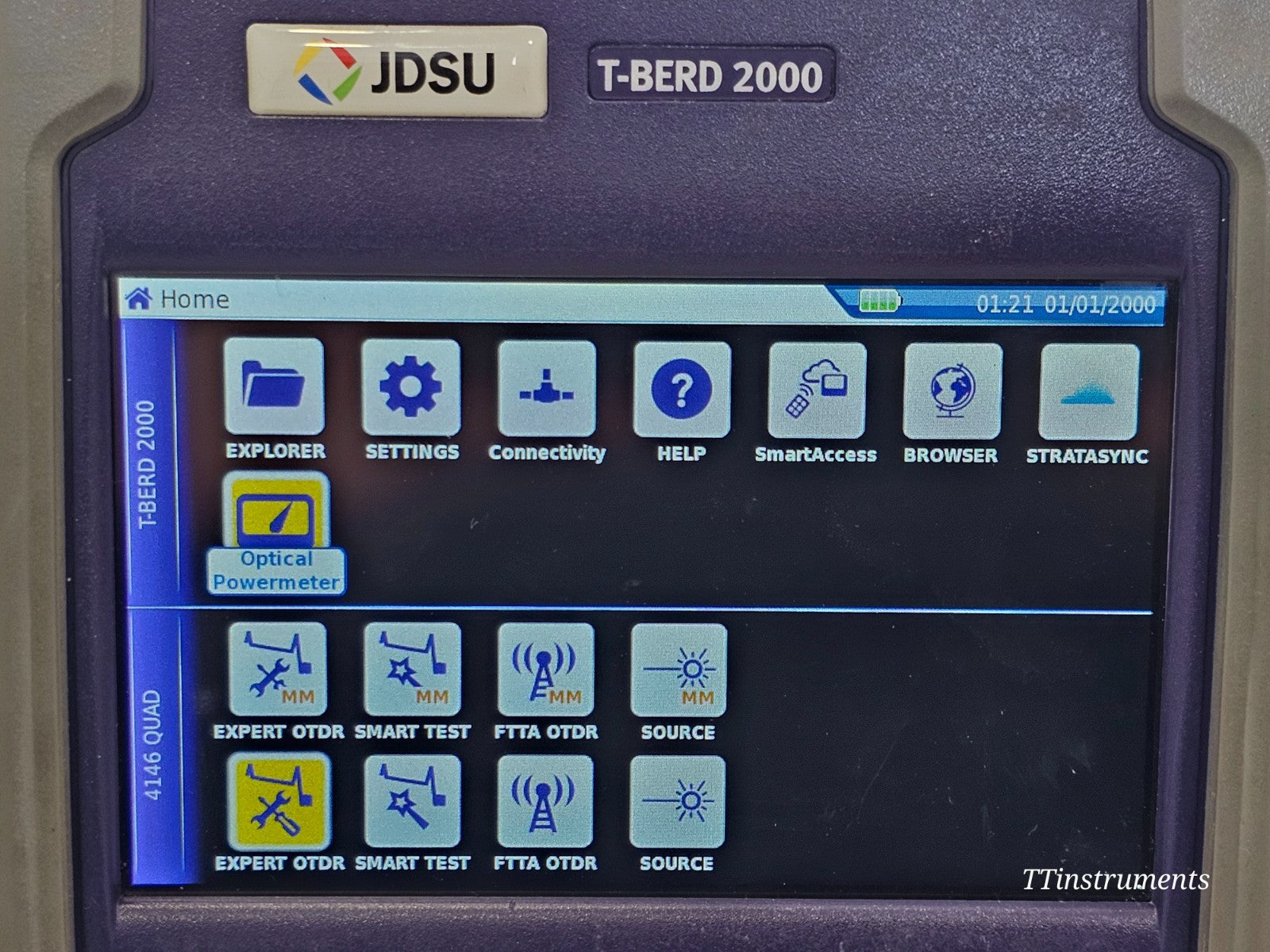 Viavi JDSU T-BERD 2000 + 4146 QUAD OTDR SM MM 850/1300/1310/1550 + P5000i Scope