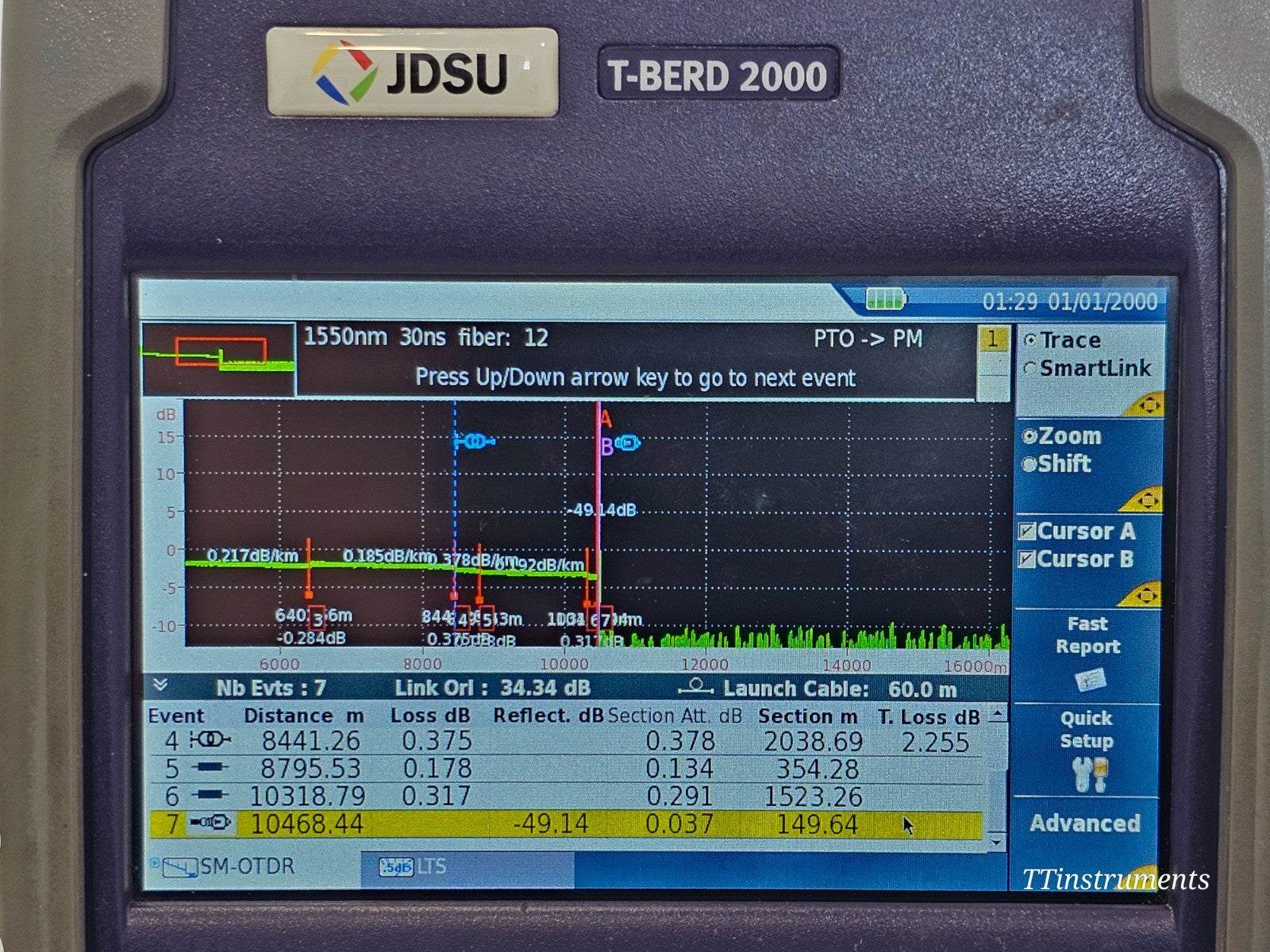 Viavi JDSU T-BERD 2000 + 4146 QUAD OTDR SM MM 850/1300/1310/1550 + P5000i Scope