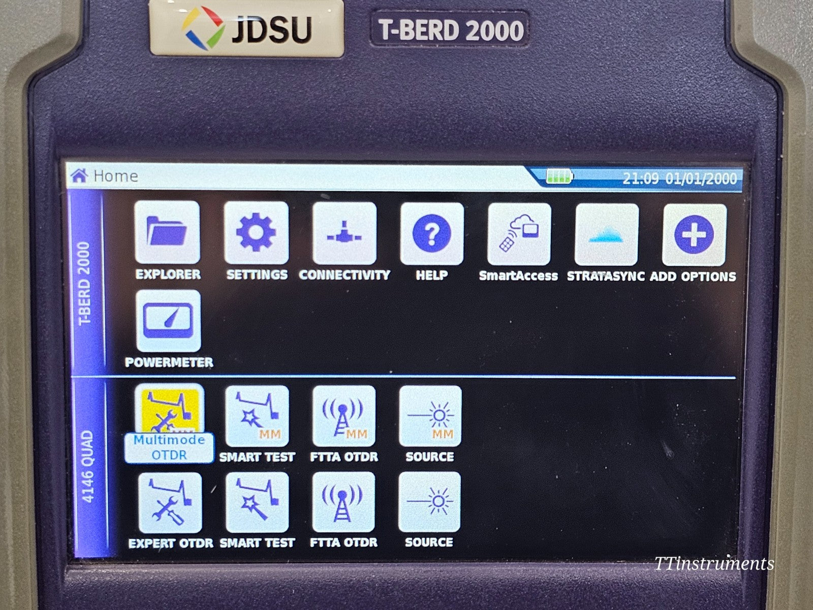 Viavi JDSU T-BERD 2000 + 4146 QUAD OTDR SM MM 850/1300 1310/1550 + P5000i Scope