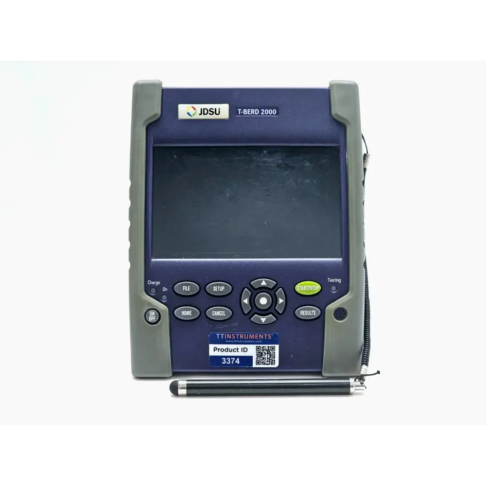 T-BERD 2000 handheld optical spectrum analyser system, right side view showing ports