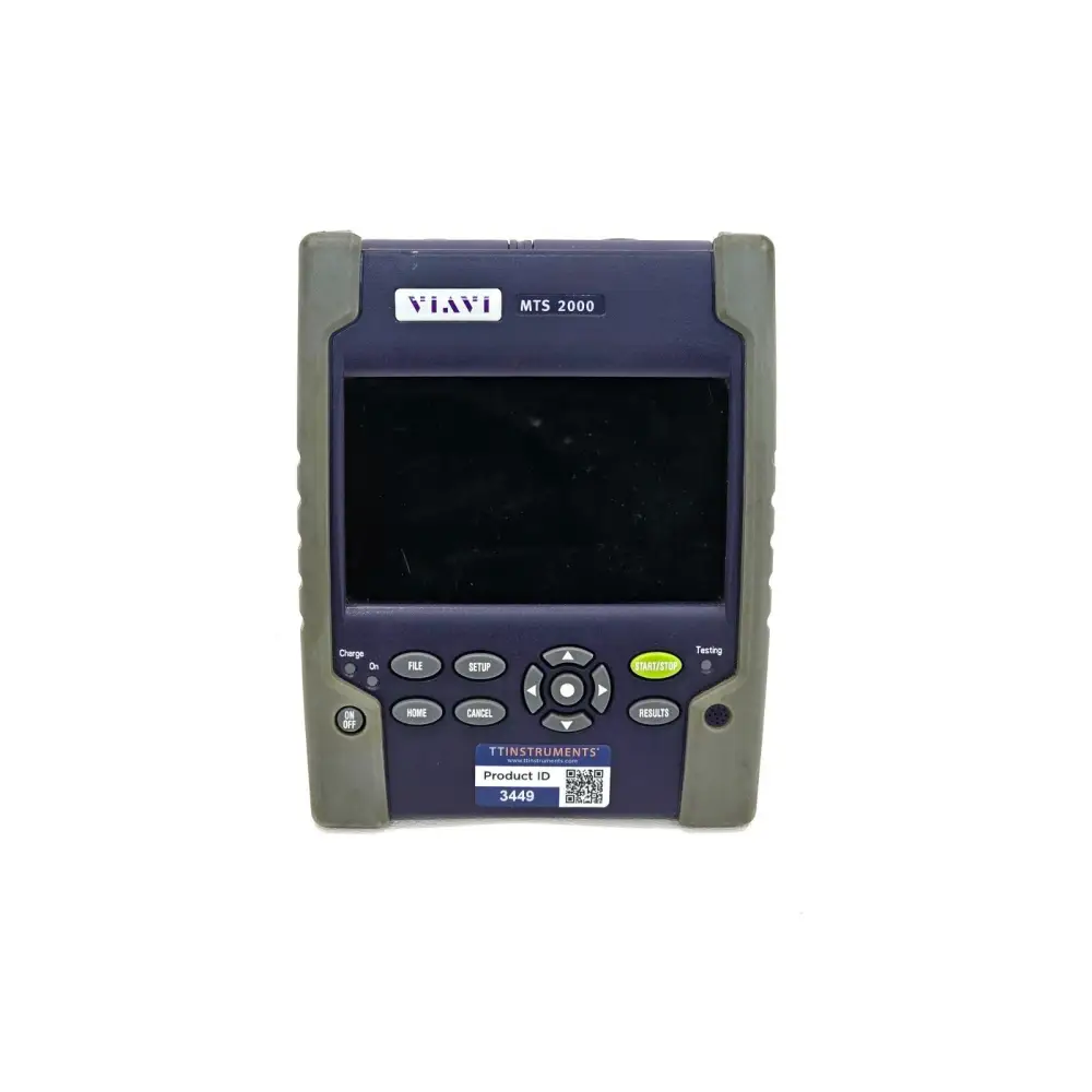 T-BERD 2000 handheld mainframe front panel showing display and keypad