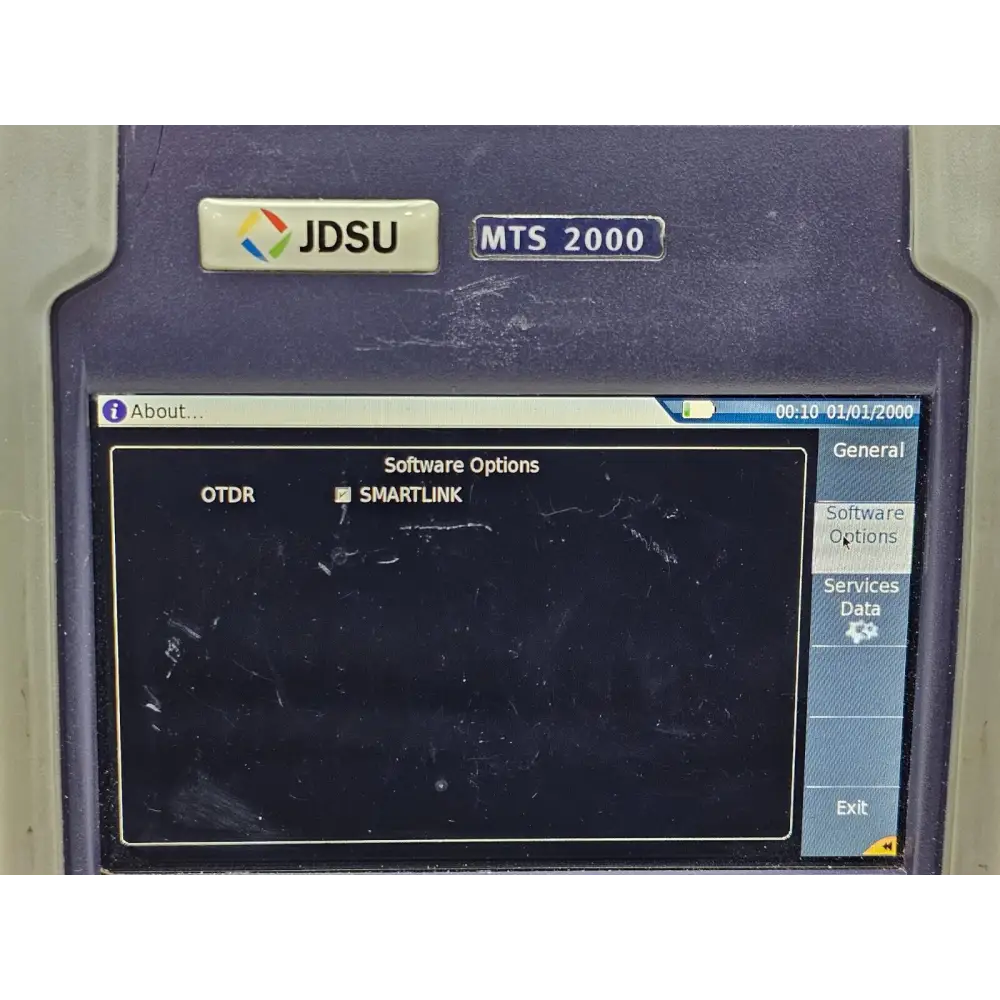 Close-up of COSA-4055 module label showing 1260–1625 nm wavelength range and model number
