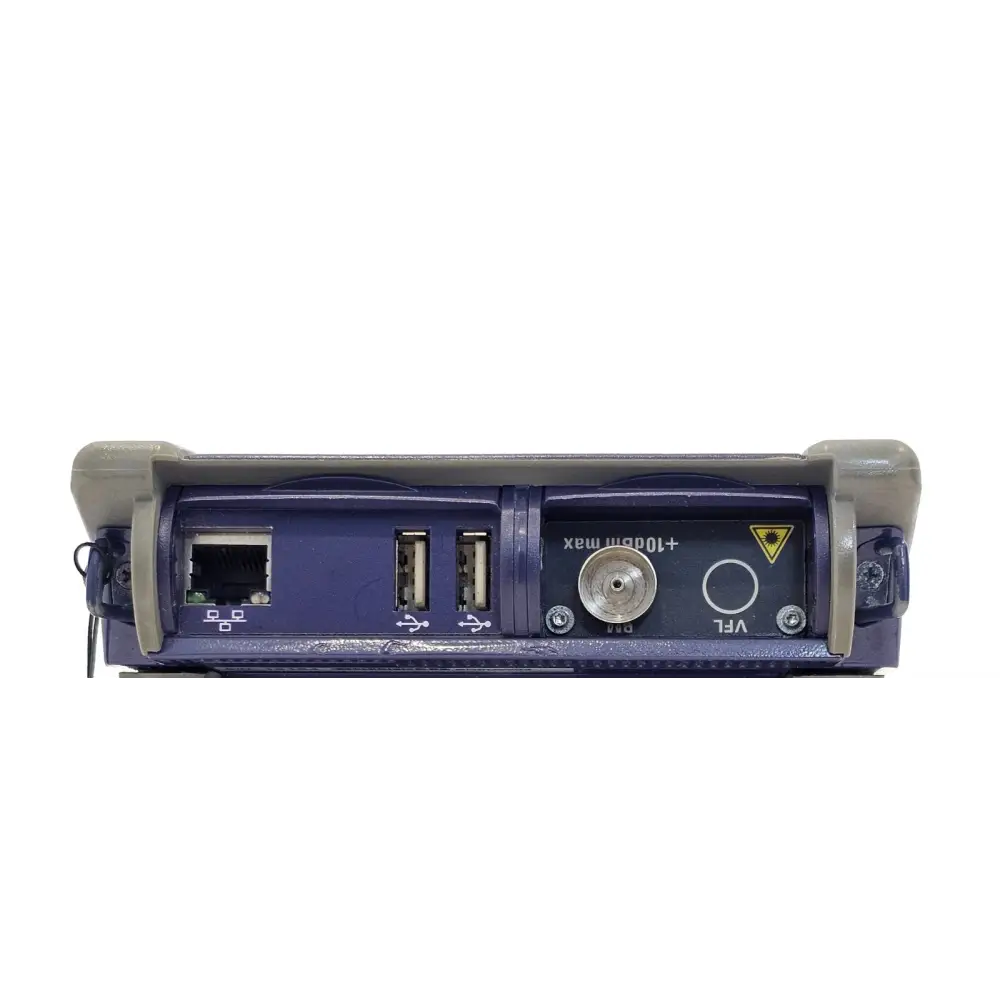 Viavi T-BERD 2000 side profile showing port connections and adapters