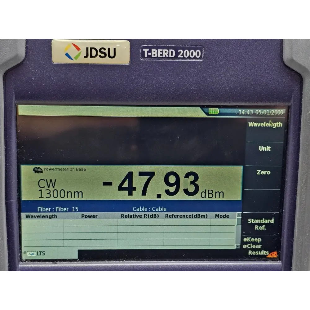 Viavi JDSU T-BERD 2000 angled three-quarter view showing full unit