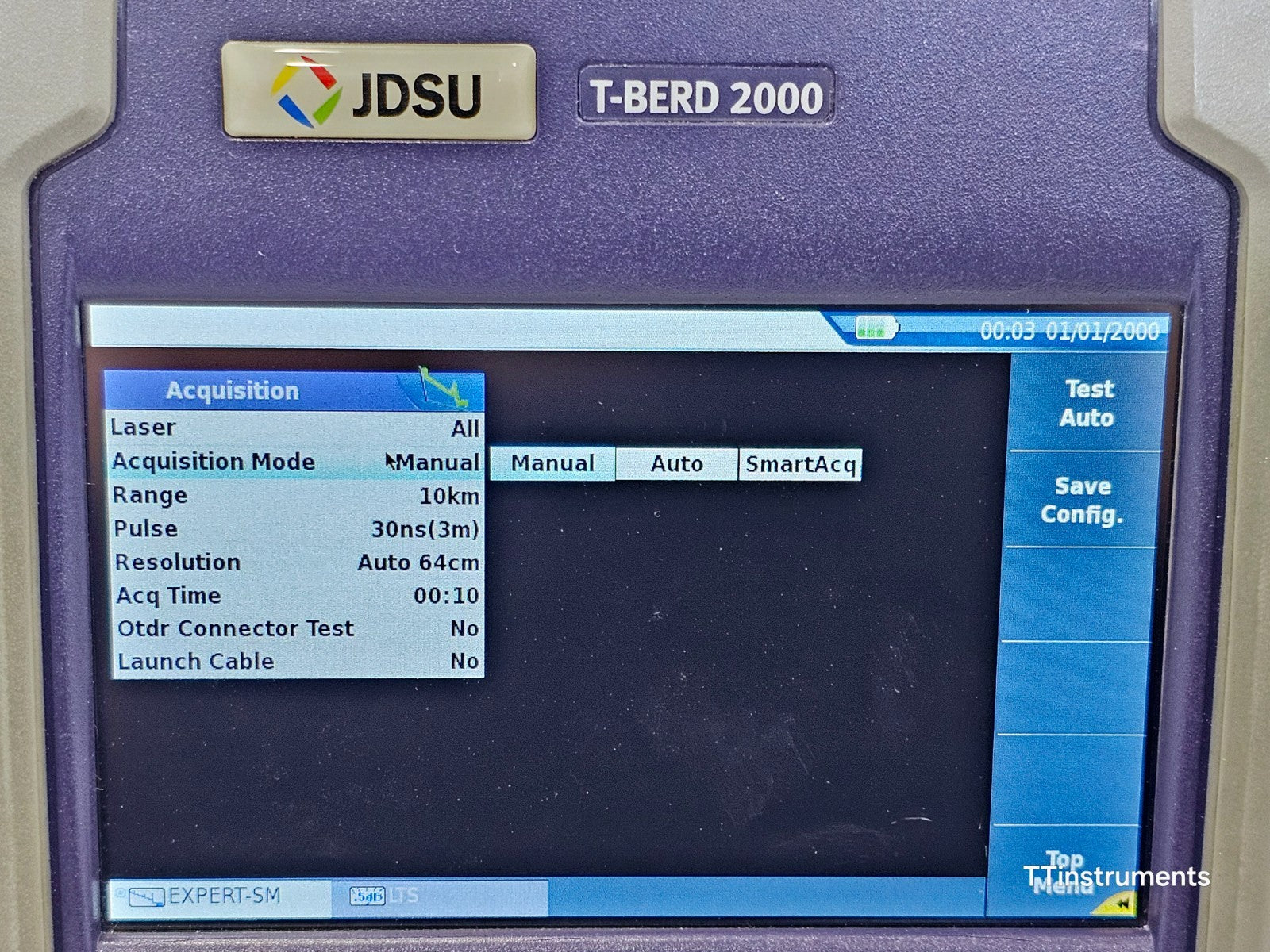 Viavi JDSU T-BERD 2000 w/ 4138 RMP65 1310/1550 & 1650 nm Filtered Metro PON OTDR