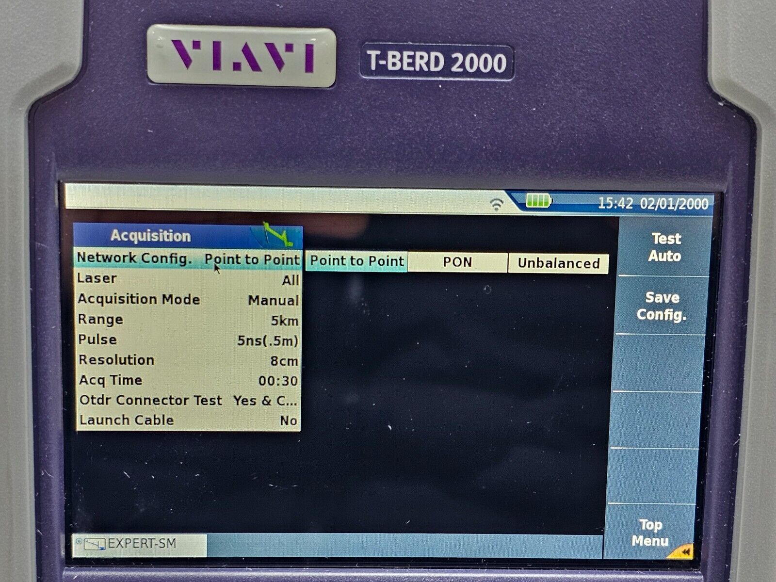 Viavi JDSU T-BERD 2000 w/ PM + 4126 MA3 FCOMP SW OTDR 1310/1550nm SM APC + VFL