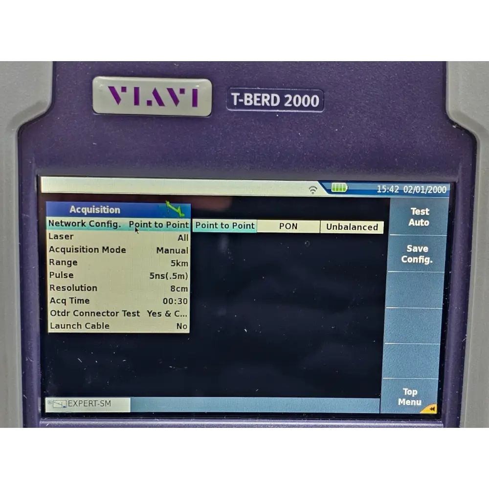 Viavi T-BERD 2000 OTDR full kit laid out including all accessories