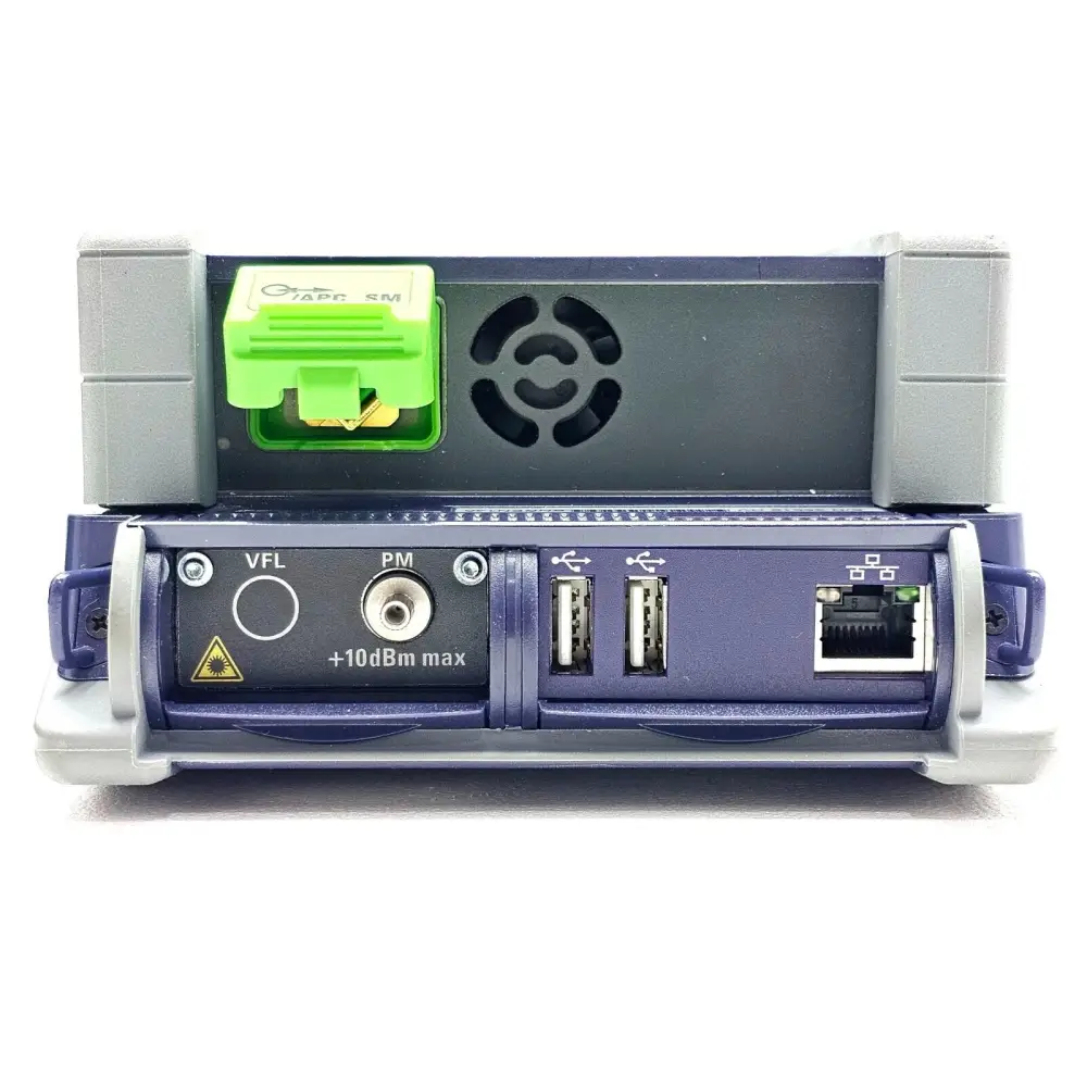 Viavi T-BERD 2000 OTDR display showing FTTH SLM software licence screen