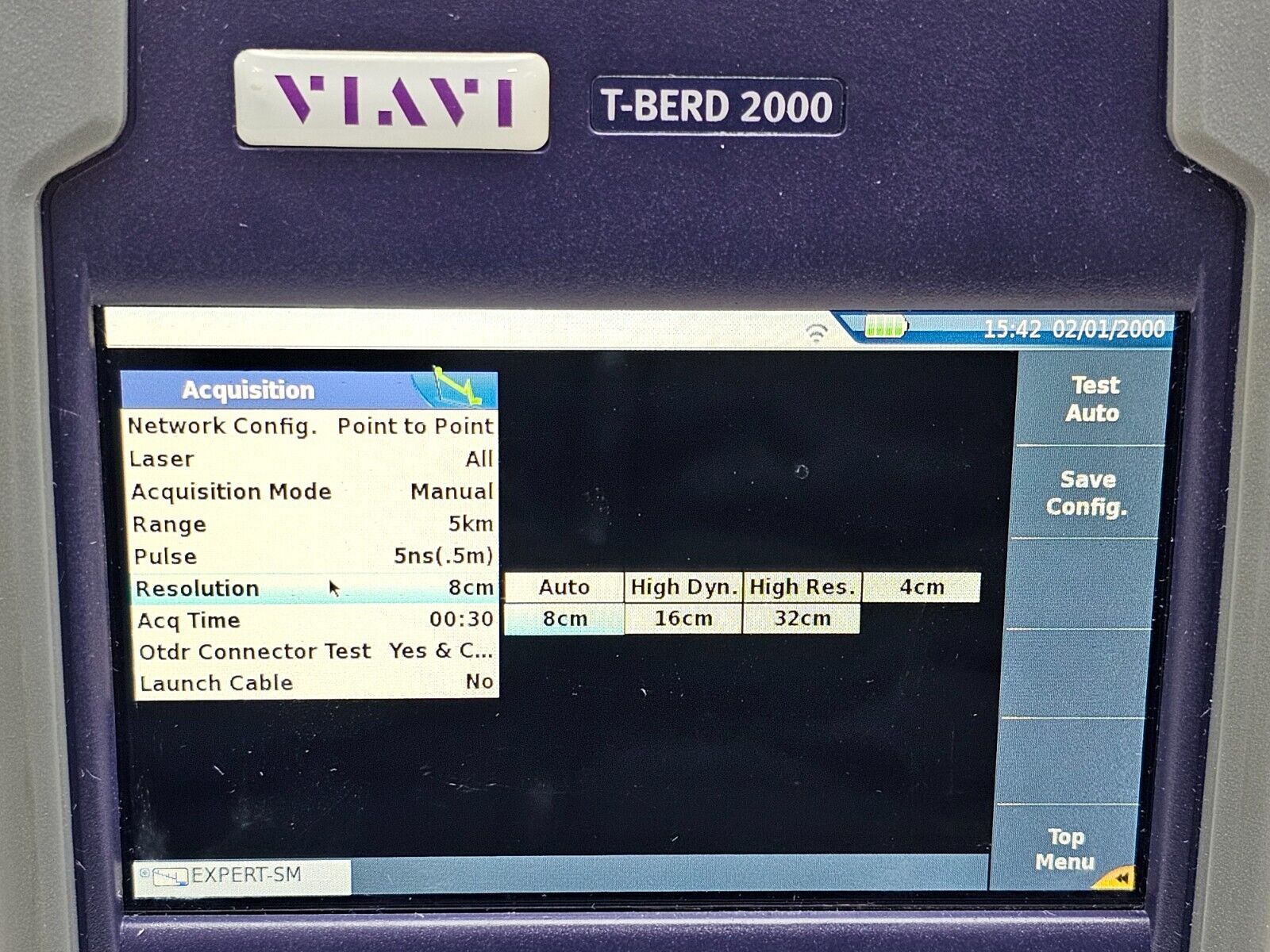 Viavi JDSU T-BERD 2000 w/ PM + 4126 MA3 FCOMP SW OTDR 1310/1550nm SM APC + VFL