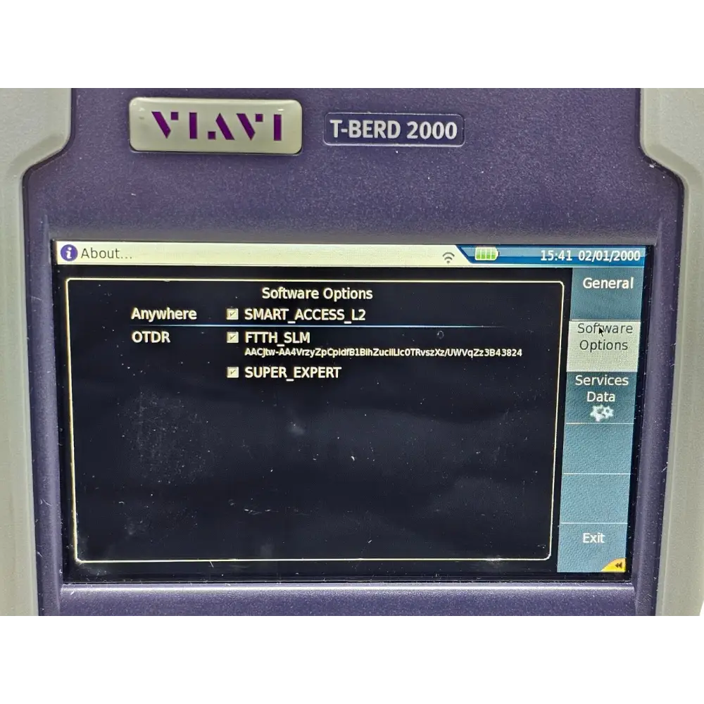 Viavi 4126 MA3 FCOMP singlemode OTDR module with APC-SC connector port