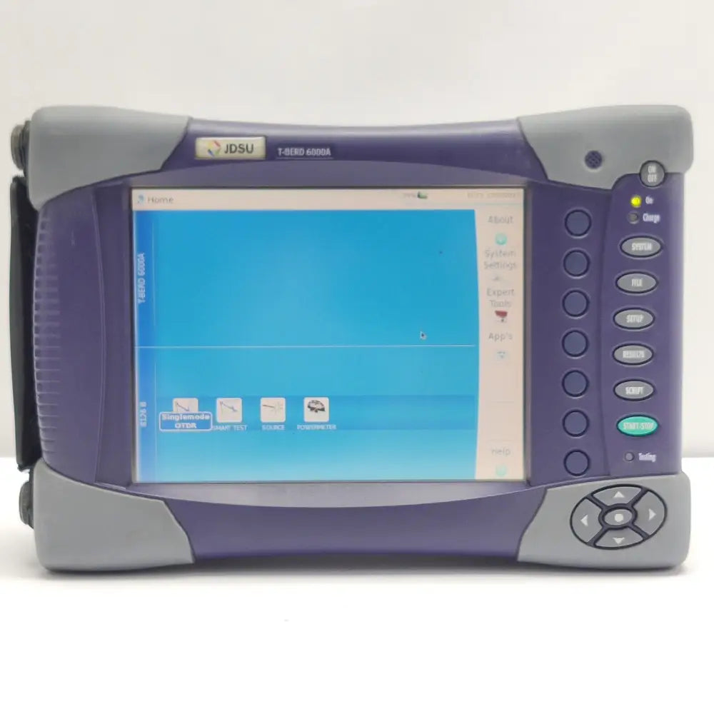Viavi JDSU T-BERD 6000A unit label showing model and serial number