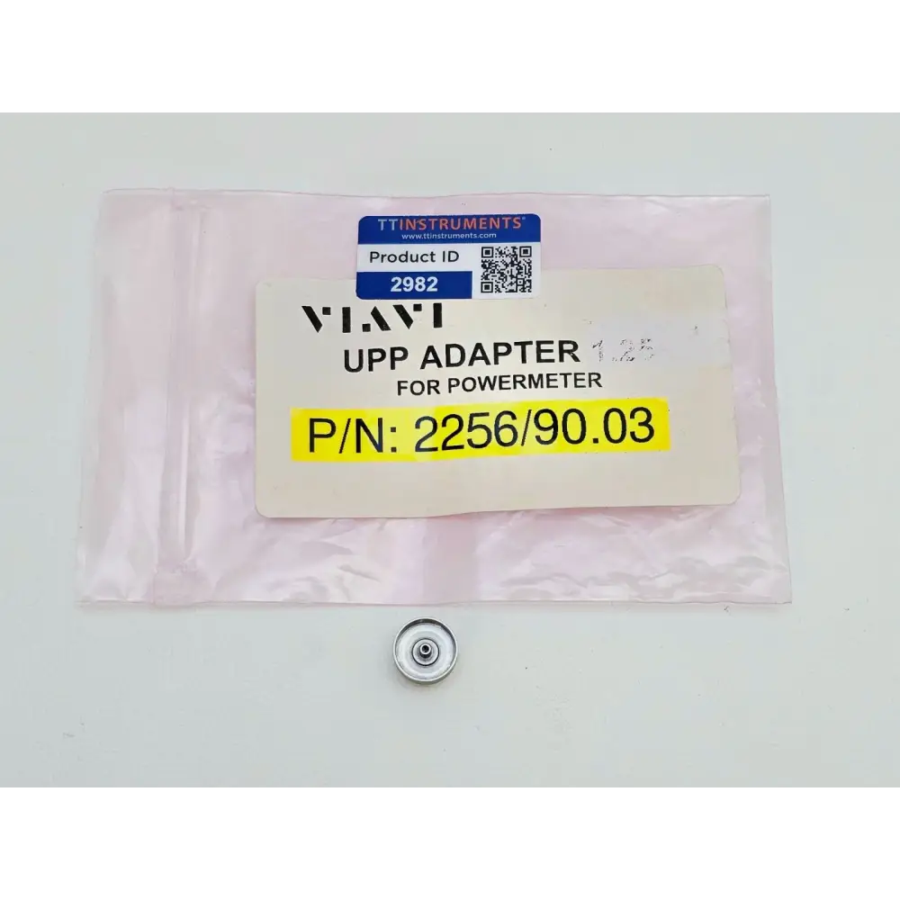 Viavi JDSU 2256/90.03 UPP 1.25mm LC MU power meter adapter in anti-static bag with TT Instruments label