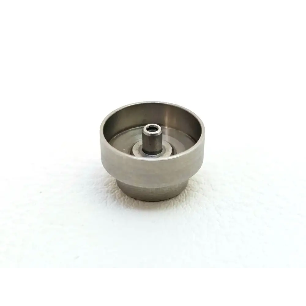 Viavi 2256/90.03 UPP 1.25mm adapter side view showing stainless steel bowl body and central ferrule post