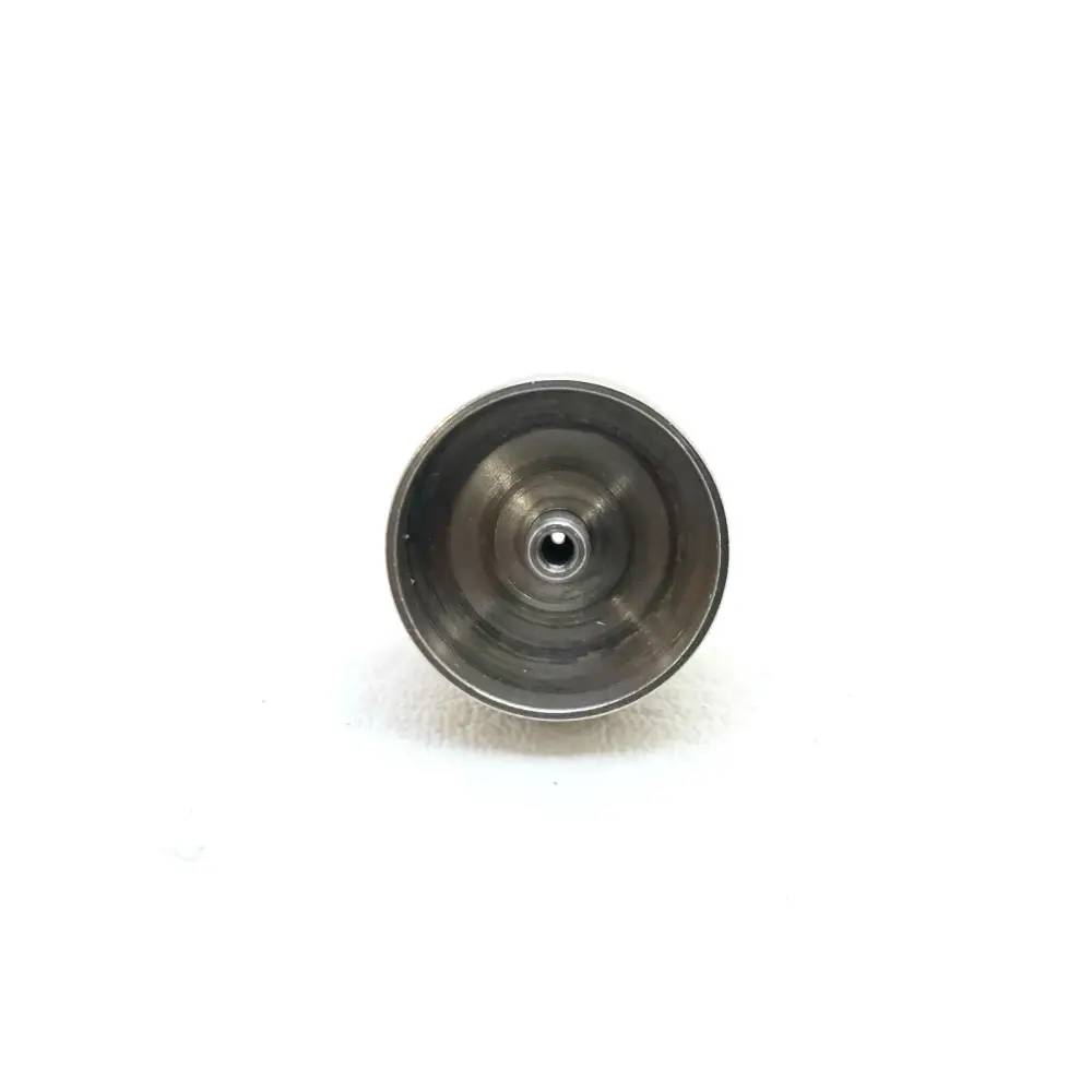 Viavi 2256/90.03 UPP 1.25mm LC MU adapter front-on view showing concentric machined interior and centre bore