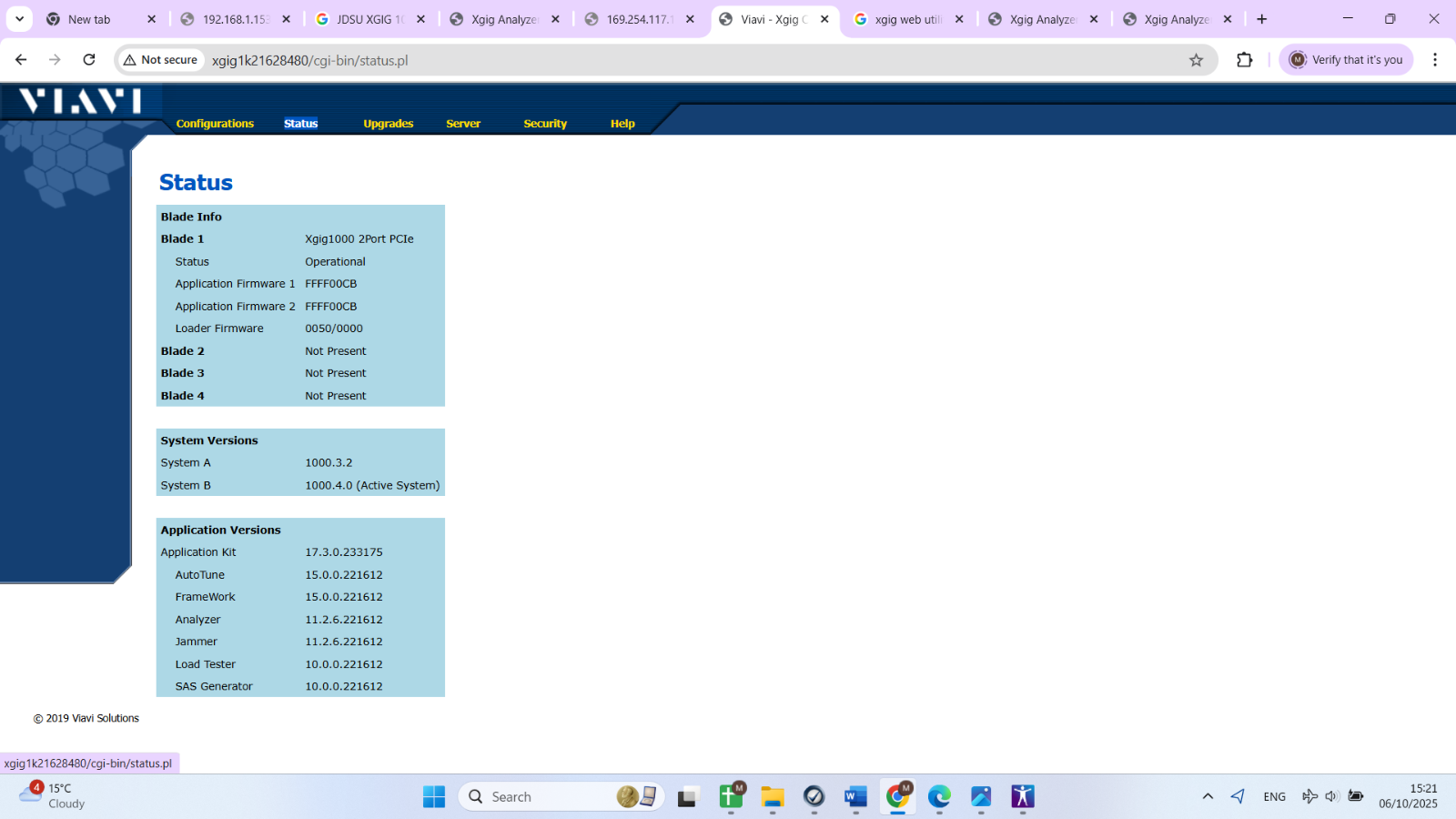 Viavi JDSU Xgig1K-PCIE3-X8 Xgig 1000 PCIe Gen 3 Test Platform Analyzer Jammer