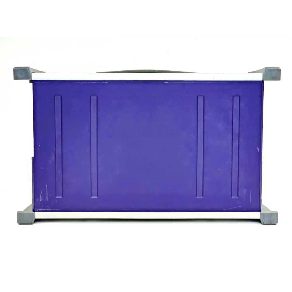 Viavi MAP-330CH bottom panel showing purple chassis base with moulded ribbing and grey rubber corner protectors