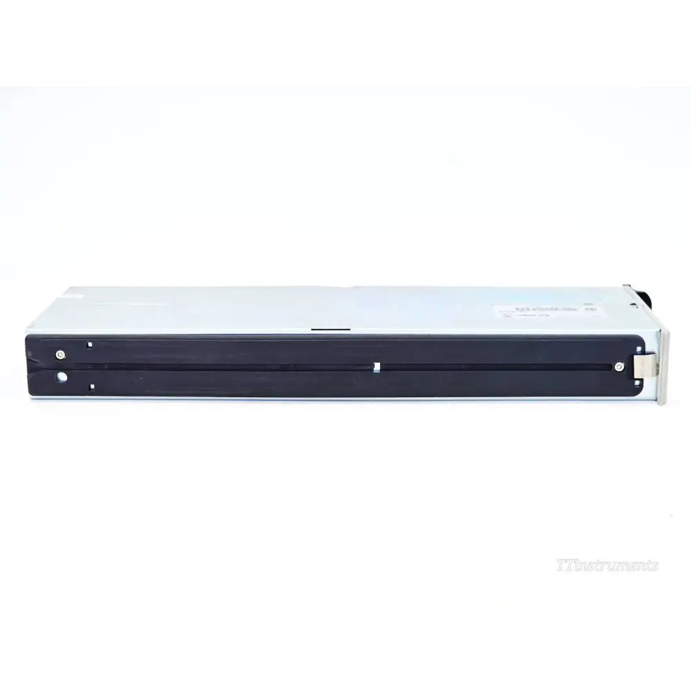 VIAVI MOPM-C1RH1 MAP optical power meter cassette side view showing black rail guides and latch mechanism