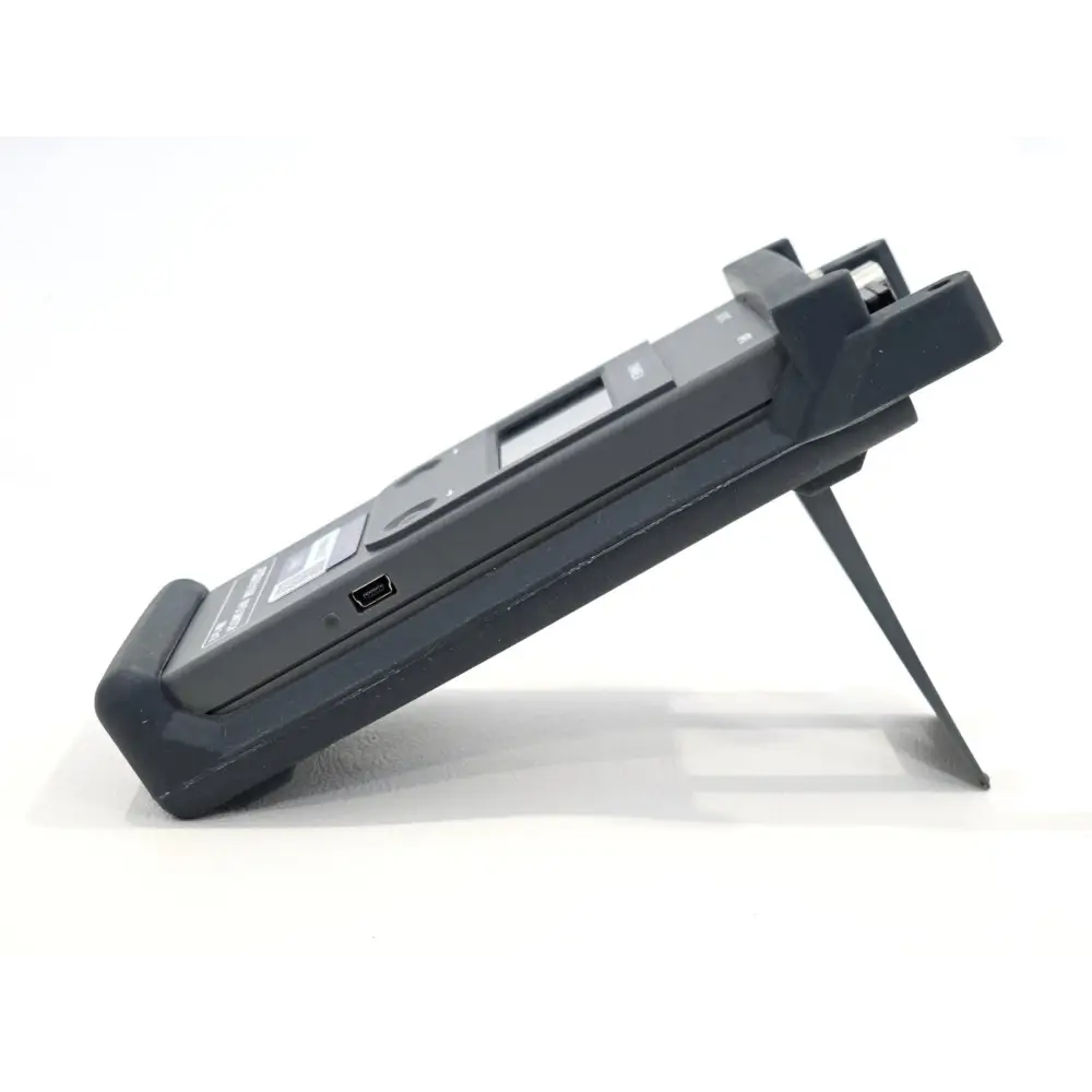 Viavi FOD5510M MPO Switch left side view showing mini USB port and kickstand in open position