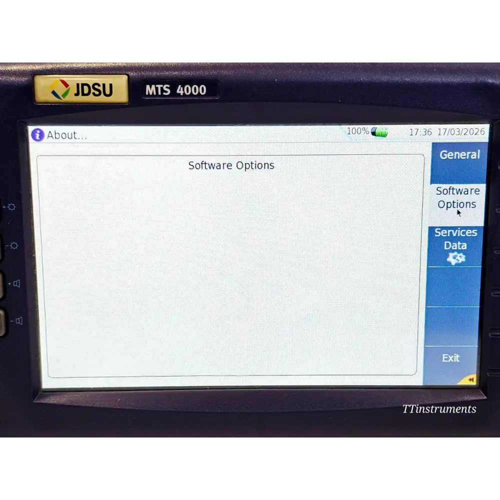 Viavi MTS 4000 Mainframe with 4126 MA SM OTDR 1310/1550nm9