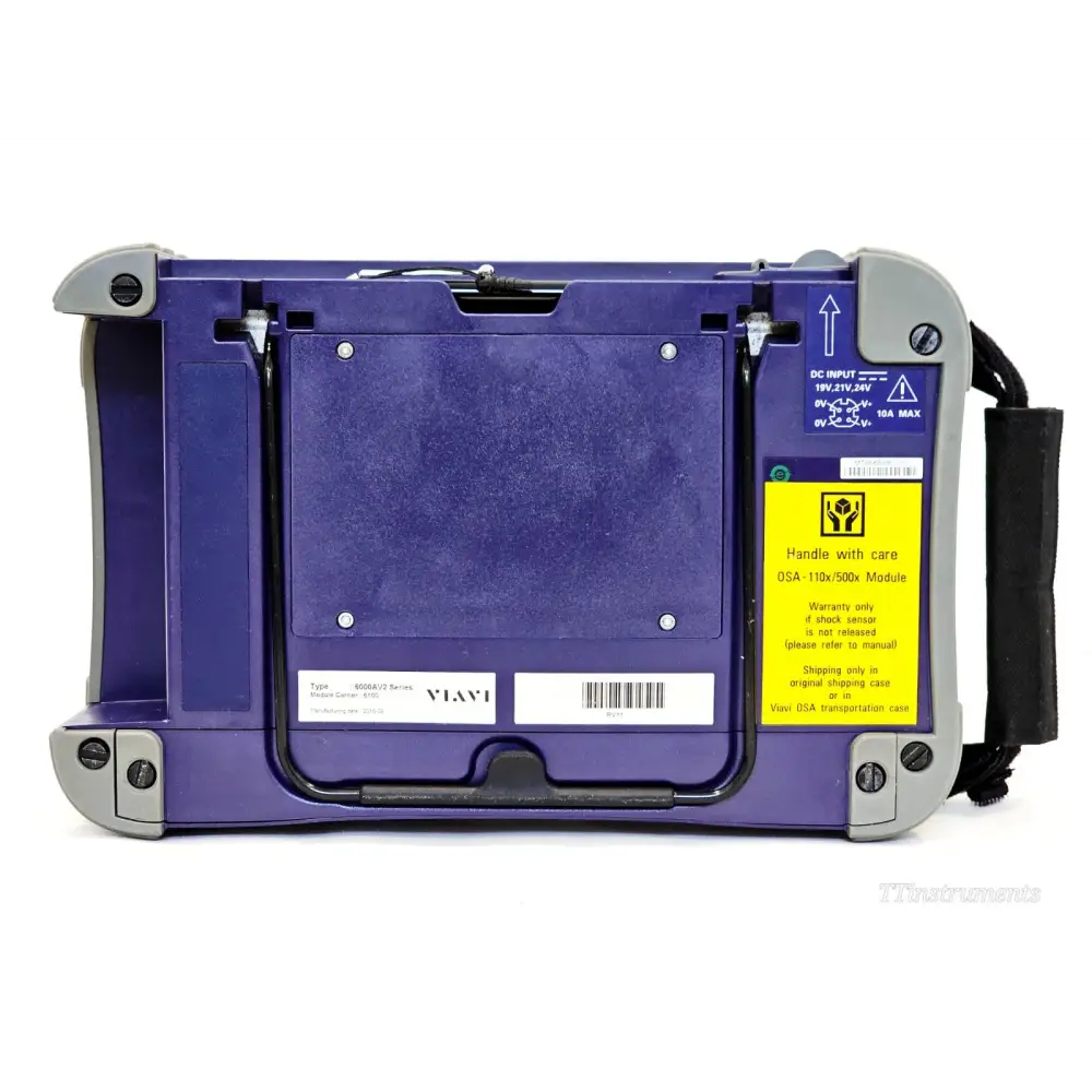 Viavi MTS 6000A V2 rear panel showing ports and connectivity options