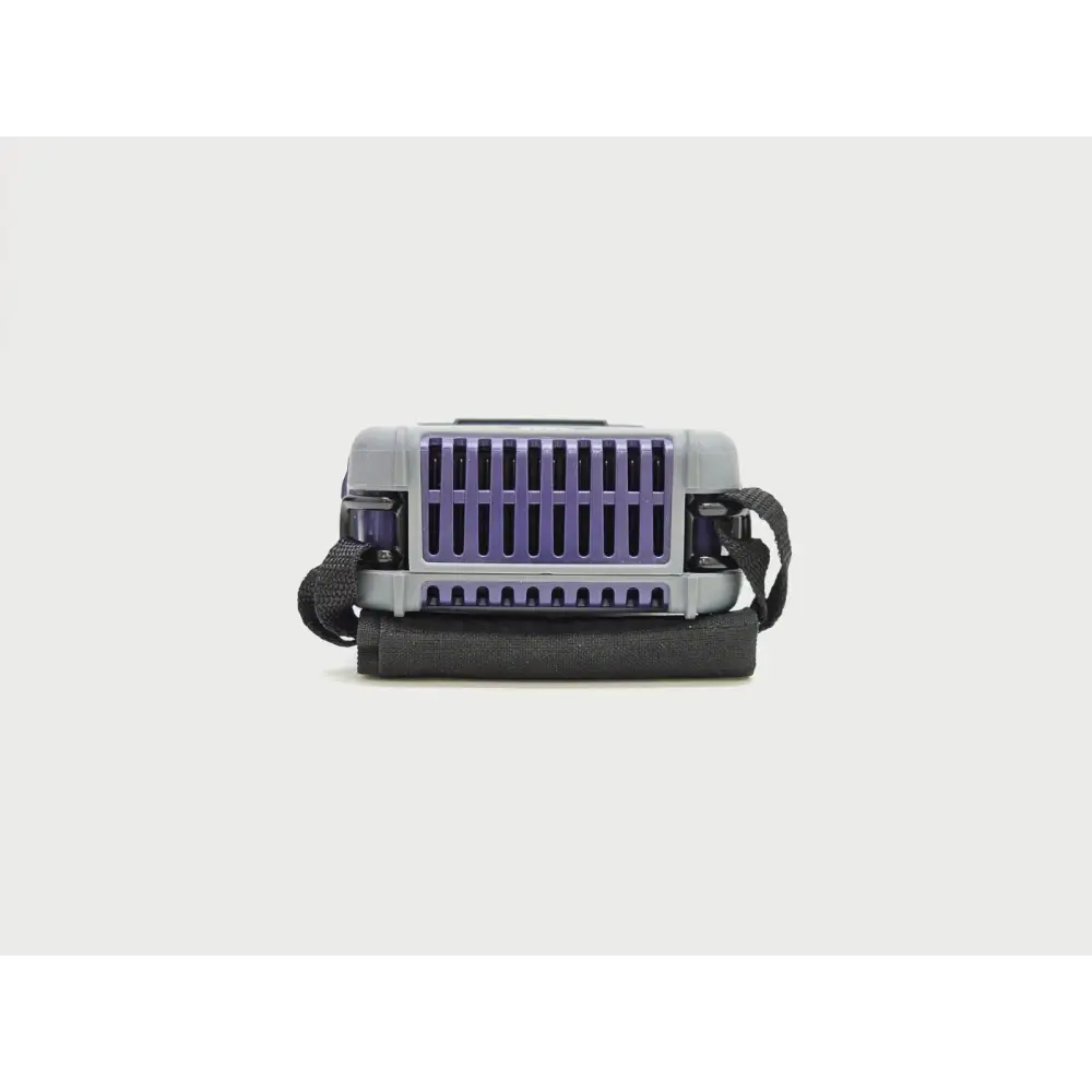 Viavi NSC-100 Network Service Companion top-down view showing ventilation grille and hand strap on grey/purple body