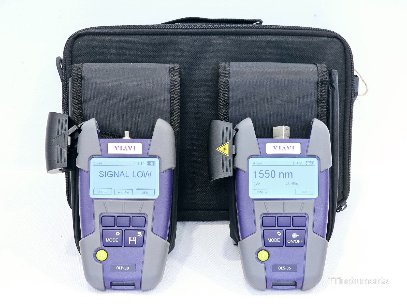 Viavi OMK-35V2 OLS-35 Optical Laser Source 2334/11 & OLP-38 Power Meter 2333/13