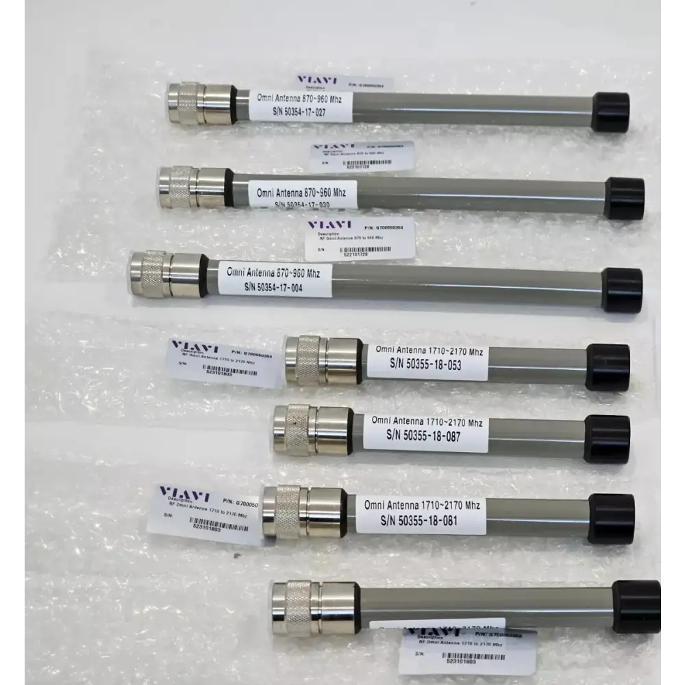 Viavi G700050354 G700050355 RF Omni Antennas 870-960MHz and 1710-2170MHz — lot of 7 with labels