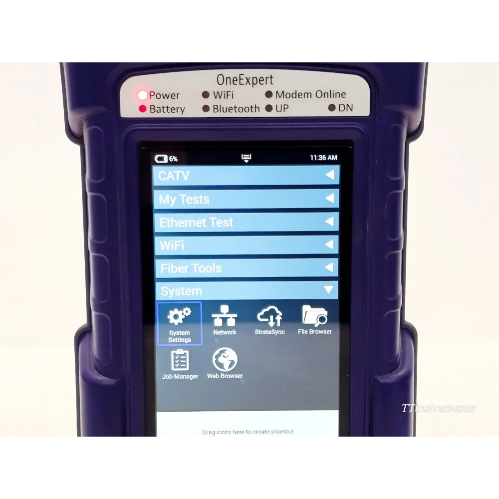 Viavi ONX-220 DSP handheld cable meter overall condition view