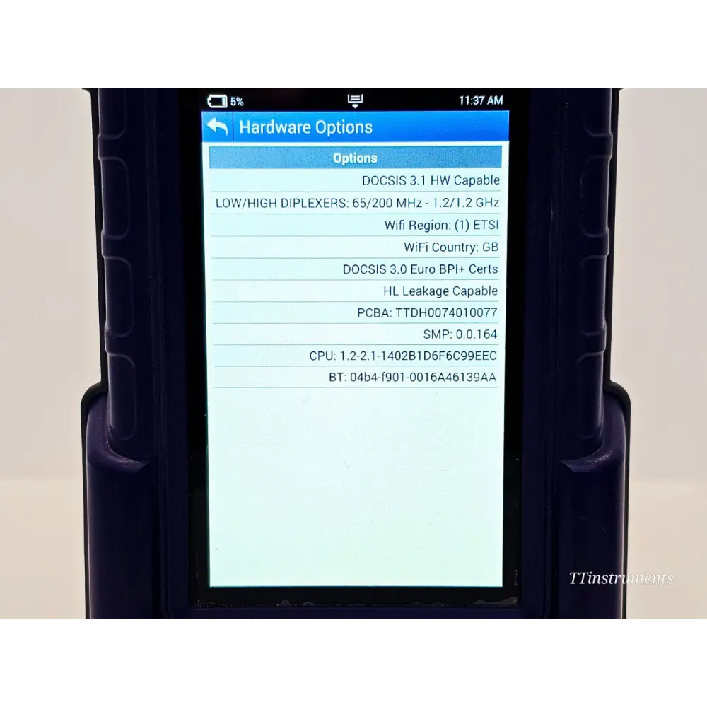 Viavi ONX-220 DSP OneExpert DSAM touchscreen display and interface