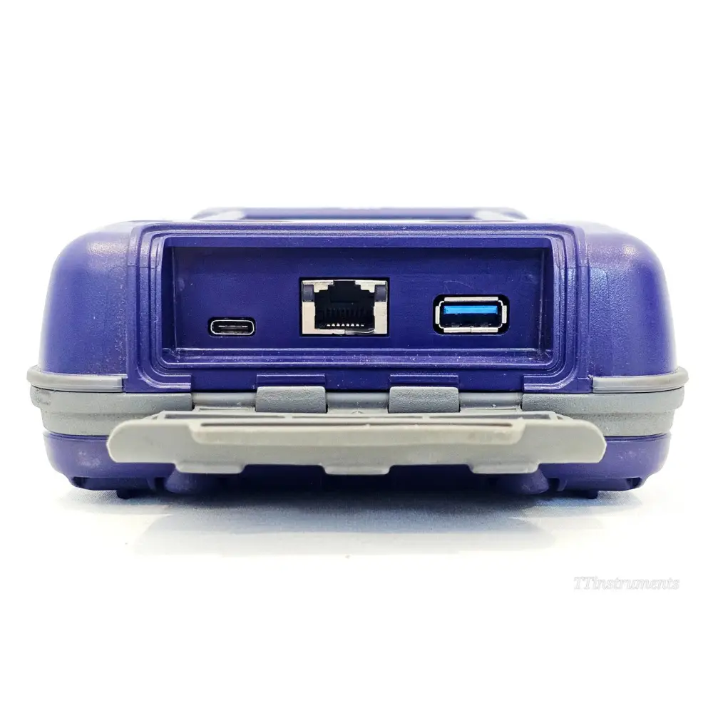 Viavi ONX-220 DSP OneExpert DSAM unit label and serial number detail