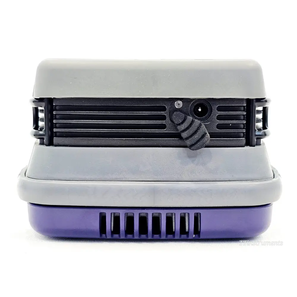 Viavi ONX-630 bottom view showing DC power input charging port and ventilation slots