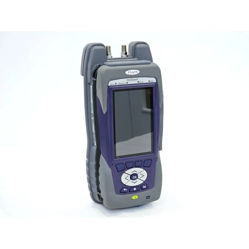 Viavi ONX-630 OneExpert CATV DOCSIS 3.1 meter front view showing colour touchscreen and keypad