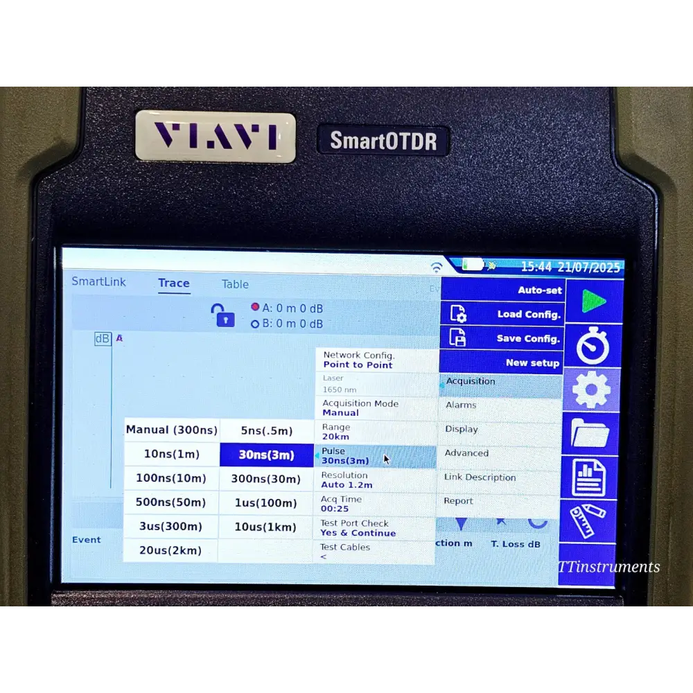 VIAVI SmartOTDR E118FA65 Handheld OTDR APC Live 1650nm15