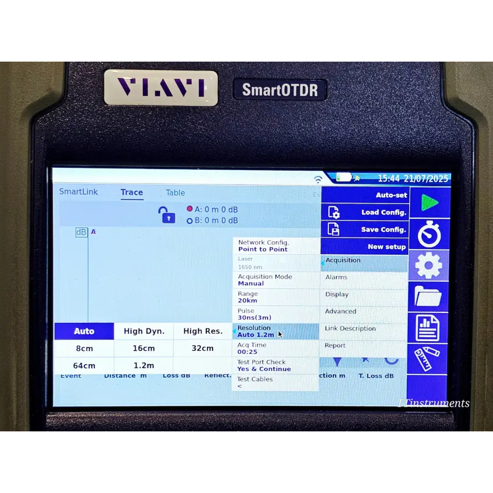 VIAVI SmartOTDR E118FA65 Handheld OTDR APC Live 1650nm16