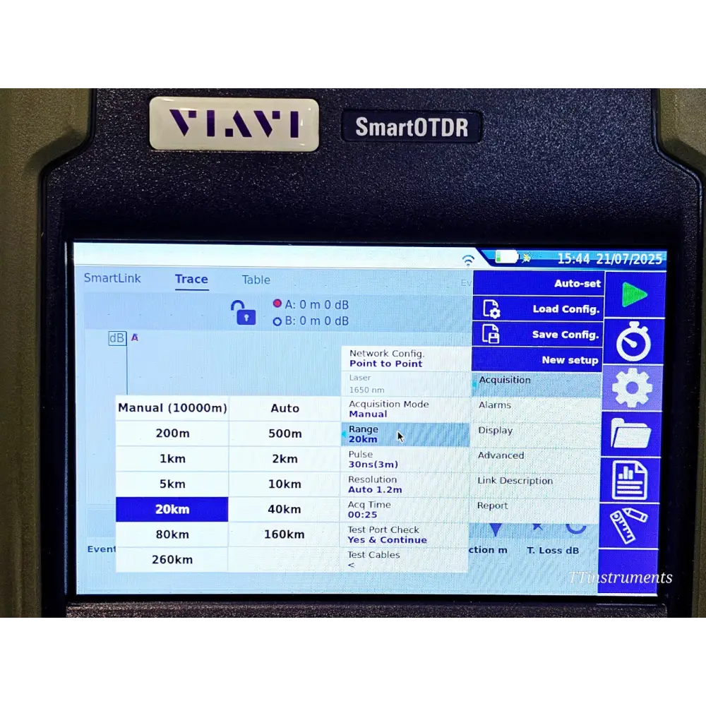 VIAVI SmartOTDR E118FA65 Handheld OTDR APC Live 1650nm14