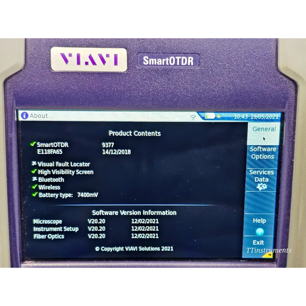 VIAVI SmartOTDR E118FA65 Handheld OTDR APC Live 1650nm New9