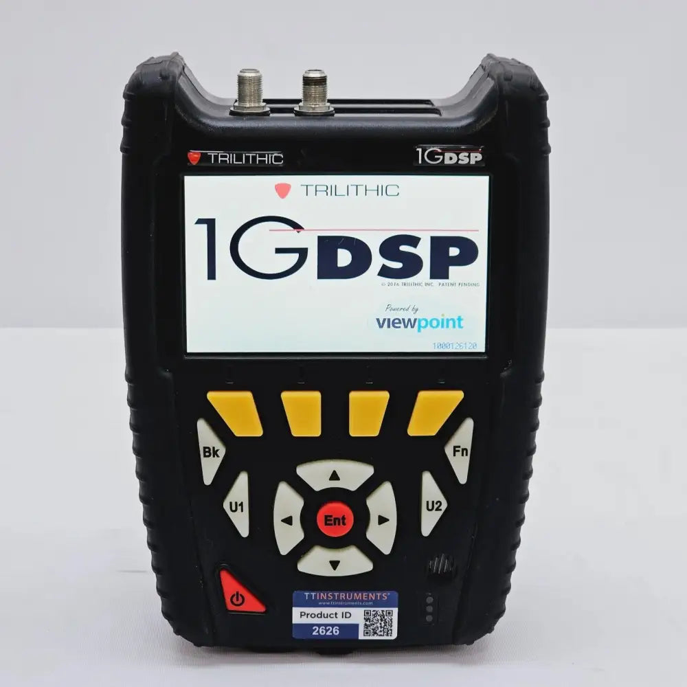 Trilithic 1G DSP left-side ports and power connector view